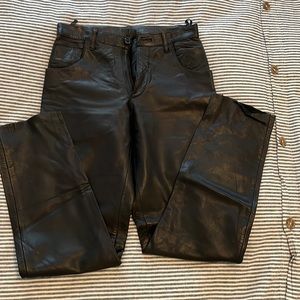 Soft leather pants- 26” waist never worn